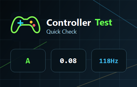 ControllerTest Quick Check Chrome extension promotional tile